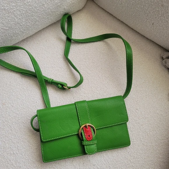 Frances Valentine, Green Leather Accordion Wallet - Picture 11 of 11